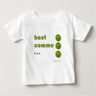 Camiseta De Bebé Arriba como 3 manzanas