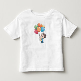 Camiseta De Bebé "Arriba y lejos: Joyful Balloon Adventure Tee"