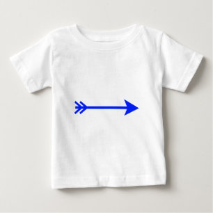Camiseta De Bebé Arrow Blue Straight The MUSEUM Zazzle Gifts