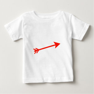 Camiseta De Bebé Arrow Red 15deg Los regalos Zazzle del MUSEO