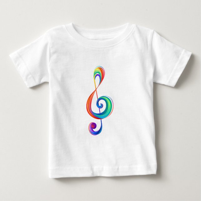 Camiseta De Bebé Arroyo arcoiris estratificado (Anverso)