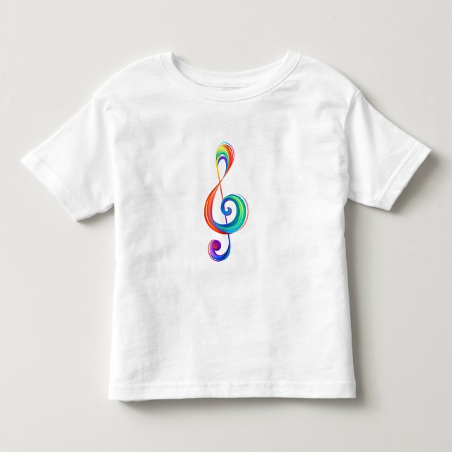 Camiseta De Bebé Arroyo arcoiris estratificado (Anverso)