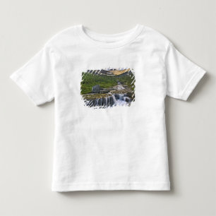 Camiseta De Bebé arroyo en cascada, Parque Nacional Glacier,