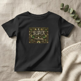 Camiseta De Bebé Art Deco Heritage Flag | Saudi Arabia | Vintage