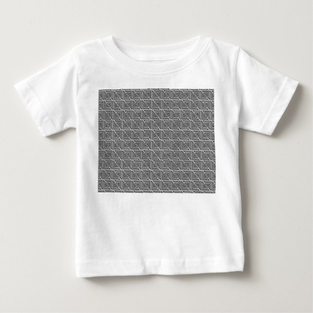 Camiseta De Bebé Art Deco Mazes (Anverso)