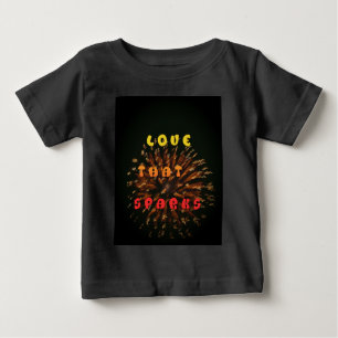 Camiseta De Bebé Arte abstracto de diseño de impresión de amor que 