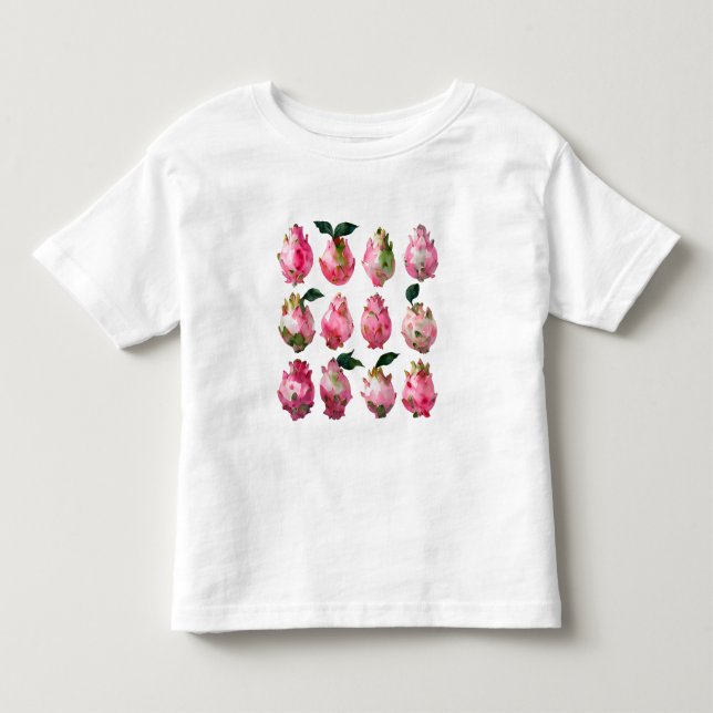 Camiseta De Bebé Arte acuático de Pitaya tropical (Anverso)