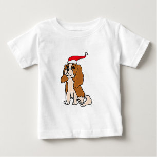 Camiseta De Bebé Arte arrogante del navidad del perro de aguas de