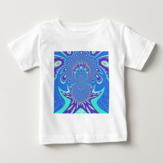 Camiseta De Bebé Arte azul moderno (Anverso)