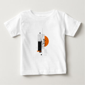 Camiseta De Bebé Arte Botánico Geométrico Abstracto Moderno para Pa