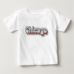 Camiseta De Bebé Arte Clásico Chrome City Classic de Chicago Illino