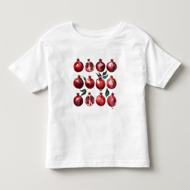 Camiseta De Bebé Arte de Acuarela de Granada (Anverso)