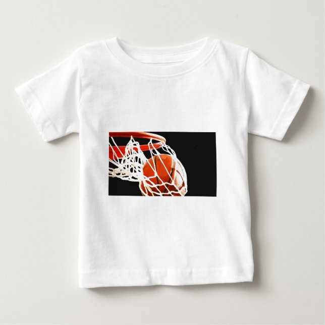 Camiseta De Bebé Arte de baloncesto (Anverso)