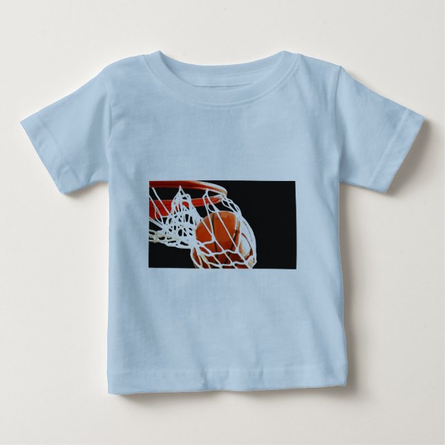 Camiseta De Bebé Arte de baloncesto (Anverso)