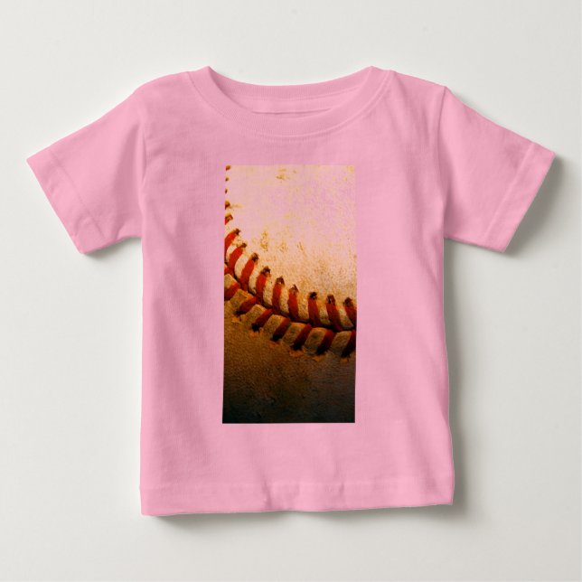 Camiseta De Bebé Arte de béisbol (Anverso)