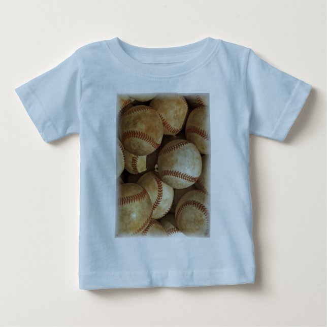 Camiseta De Bebé Arte de béisbol de moda (Anverso)