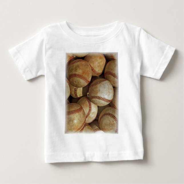 Camiseta De Bebé Arte de béisbol de moda (Anverso)