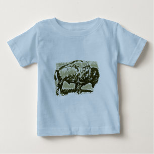 Camiseta De Bebé Arte de búfalo