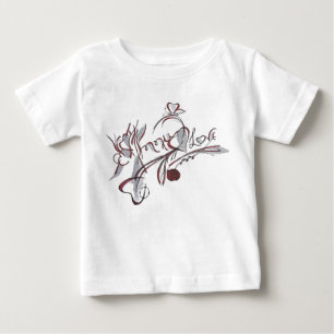 Camiseta De Bebé Arte de caligrafía "Annu"