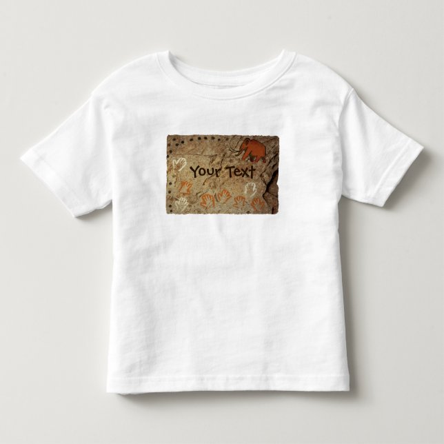 Camiseta De Bebé Arte de Cueva de la Edad del Hielo (Anverso)