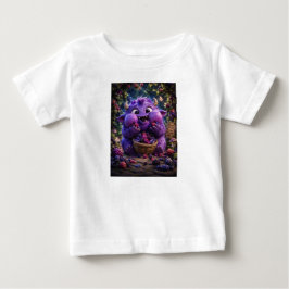 Camiseta De Bebé Arte de fantasía del bosque del monstruo lindo lad