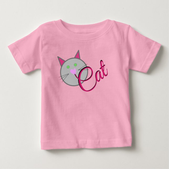 Camiseta De Bebé Arte de gatos Kitty (Anverso)