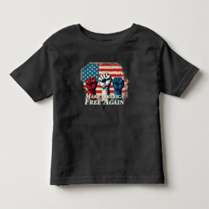 Camiseta De Bebé Arte de Haz América Libre de Nuevo