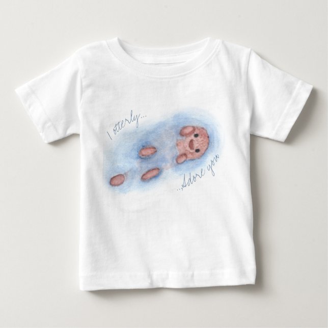 Camiseta De Bebé Arte de Heather te adoro totalmente el escaramuza  (Anverso)