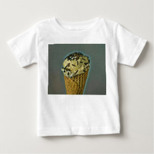 Camiseta De Bebé Arte de helados de época