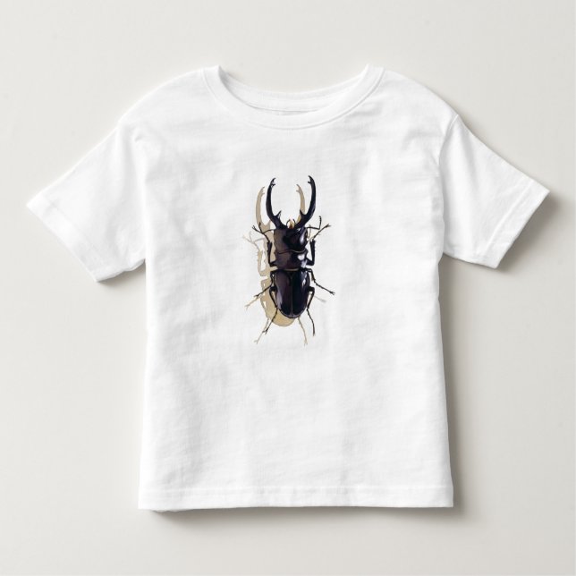 Camiseta De Bebé "Arte de la acuarela del insecto del escarabajo de (Anverso)