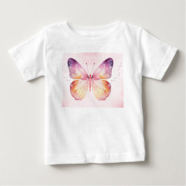 Camiseta De Bebé Arte de mariposa en acuarela