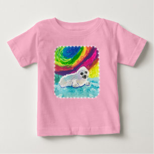 Camiseta De Bebé "Arte de niños" de foca infantil