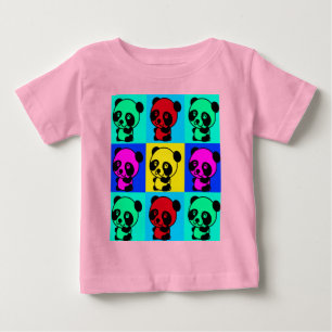 Camiseta De Bebé Arte de Osito Panda Pequeño y Lindo