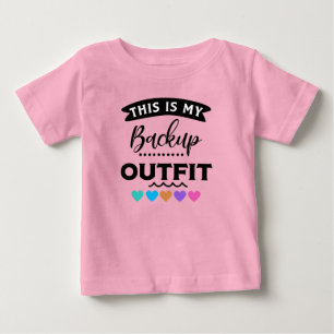 Camiseta De Bebé Arte de palabras divertidas para niñas bebés