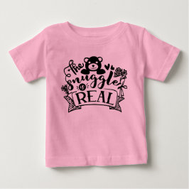 Camiseta De Bebé Arte de palabras divertido y real