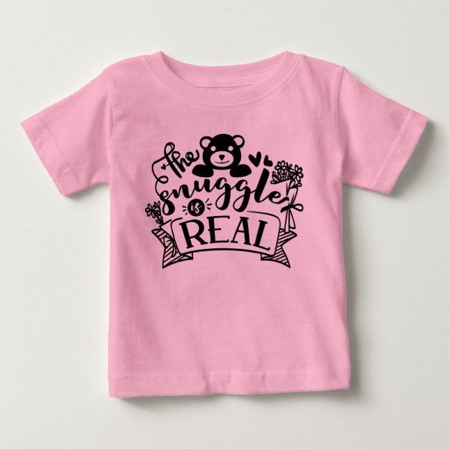 Camiseta De Bebé Arte de palabras divertido y real