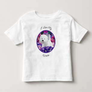 Camiseta De Bebé Arte de perros pintando el territorio blanco de We
