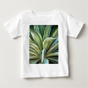 Camiseta De Bebé Arte de realismo agave tropical