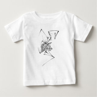 Camiseta De Bebé Arte de tatuaje tribal abstracto blanco y negro 98