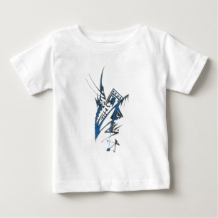 Camiseta De Bebé Arte de tatuaje tribal abstracto colorido