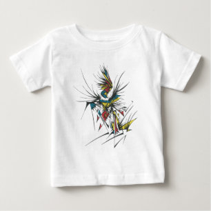 Camiseta De Bebé Arte de Tatuaje Tribal Abstracto Colorido de Celeb
