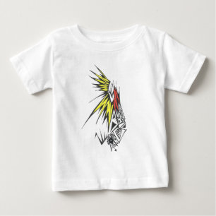 Camiseta De Bebé Arte de tatuaje tribal abstracto colorido del sol