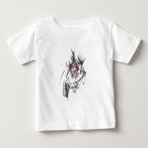 Camiseta De Bebé Arte de Tatuaje Tribal Abstracto Colorido Eléctric
