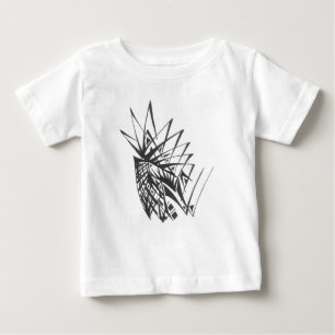 Camiseta De Bebé Arte de tatuaje tribal abstracto negro blanco Arma