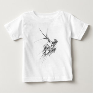 Camiseta De Bebé Arte de tatuaje tribal abstracto negro blanco nort