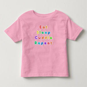Camiseta De Bebé Arte de tipografía motivacional multicolor