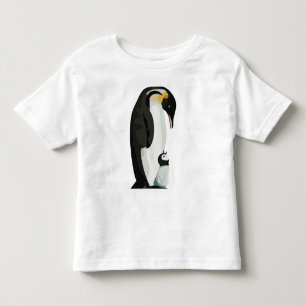 Camiseta De Bebé Arte de unión entre padres e hijos de pingüinos