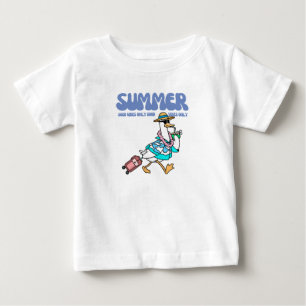 Camiseta De Bebé Arte de vacaciones de pato de buenos vibras de ver