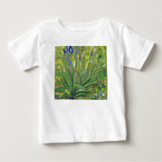 Camiseta De Bebé arte de Van Gogh Lirios, reproducción acrílica