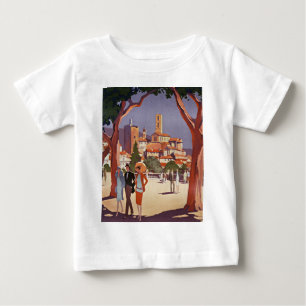 Camiseta De Bebé Arte de Verano Vintage Grasse